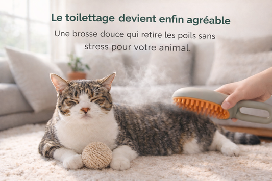 Brosse Vapeur Pelora™ pour Chats & Chiens